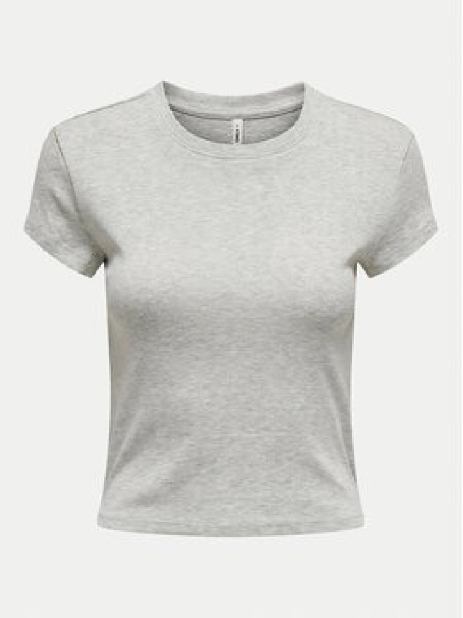 ONLY T-Shirt Elina 15320229 Szary Slim Fit