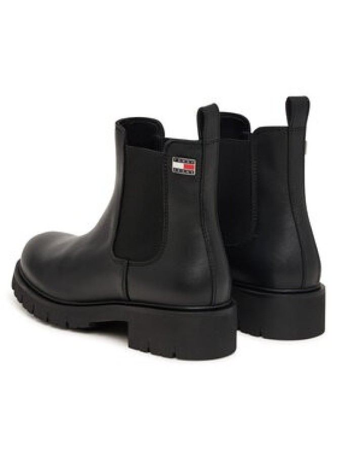 Tommy Jeans Sztyblety Tjw Cleated Chelsea Boots EN0EN03105 Czarny
