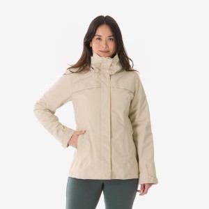 Kurtka turystyczna damska zimowa Quechua NH100 3w1 0°C wodoodporna