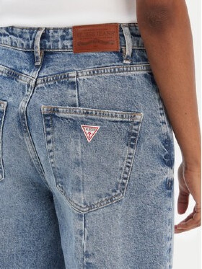 Guess Jeans Jeansy W6RA1H D5M4M Niebieski Wide Leg