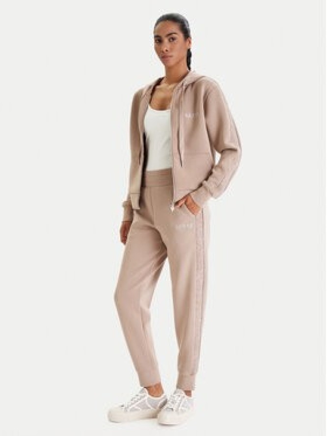 Guess Spodnie dresowe W6RB45 KBYE2 Beżowy Regular Fit