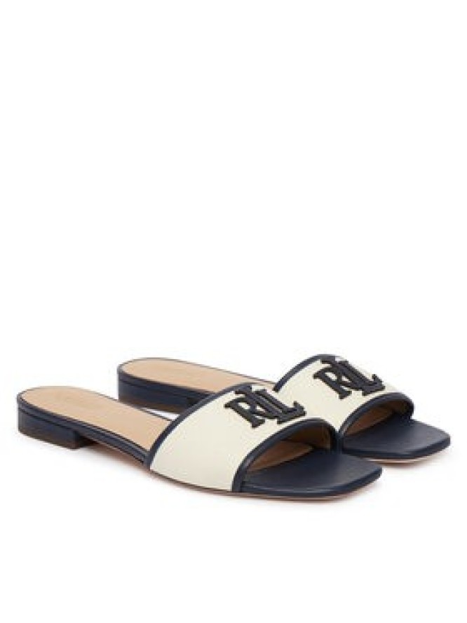 LAUREN RALPH LAUREN Klapki Everley Sld2 802P04395001 Écru