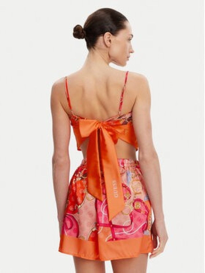 Guess Top E5GH02 WH4V0 Pomarańczowy Regular Fit