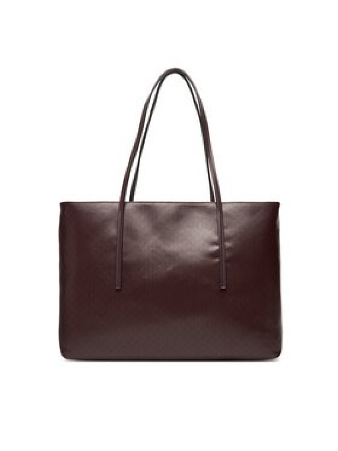 Calvin Klein Torebka Emblem Aop Tote W/ Pouch LV04F3266G Bordowy