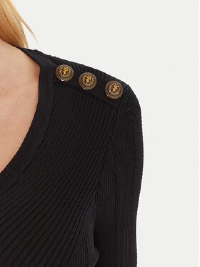 Gaudi Sukienka dzianinowa 521FD13008 Czarny Regular Fit