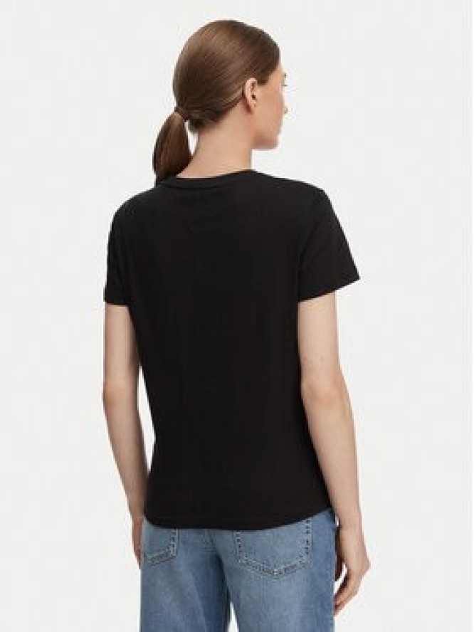 Tommy Jeans T-Shirt Linear Ss Tee DW0DW22789 Czarny Regular Fit
