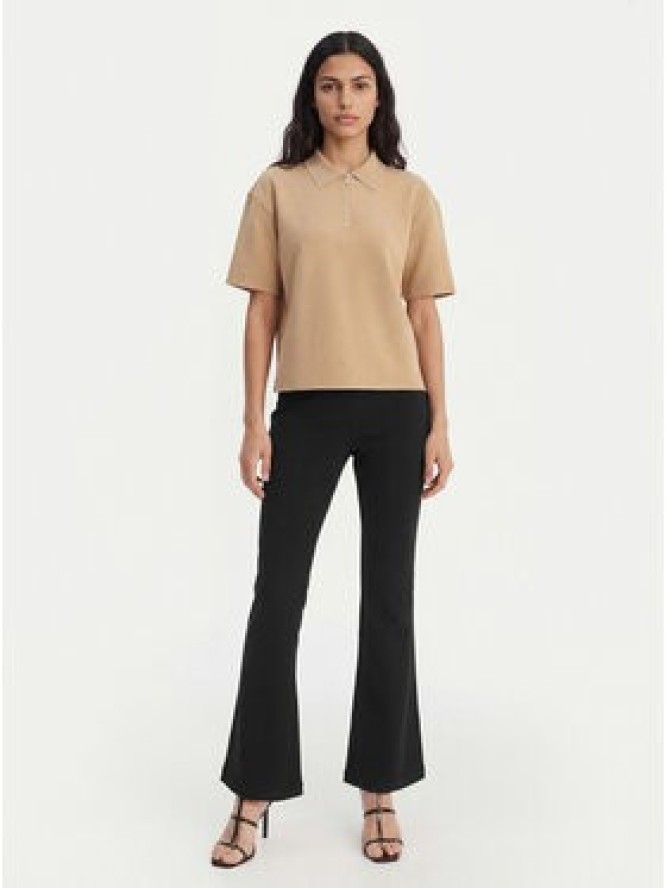 Calvin Klein Polo LV044E241G Beżowy Relaxed Fit