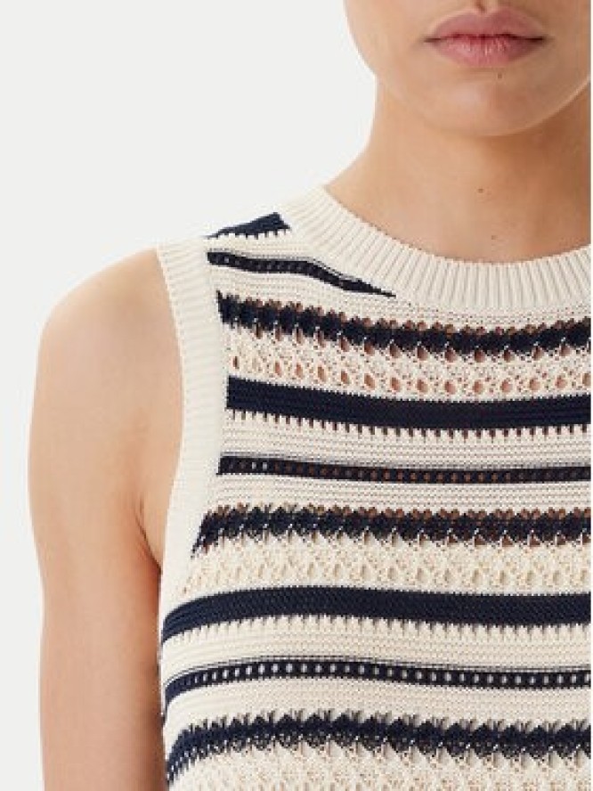 Tommy Hilfiger Sukienka dzianinowa WW0WW45649 Beżowy Slim Fit