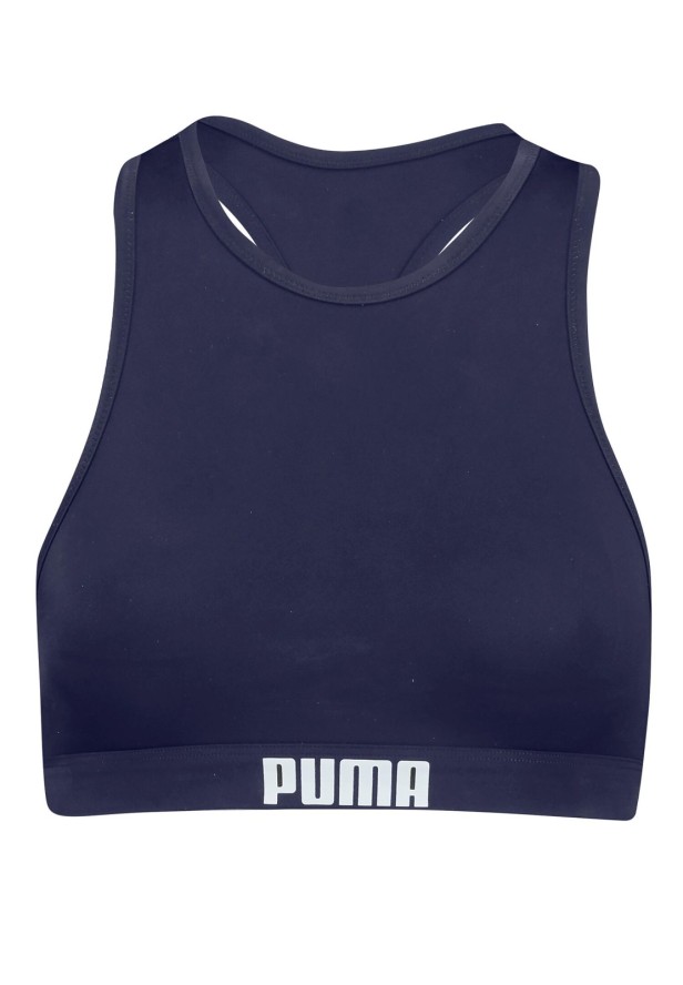 Góra od bikini Puma, racerback, granatowa