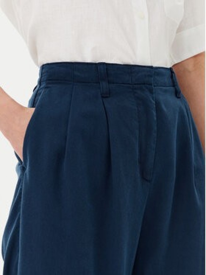 Tommy Hilfiger Spodnie materiałowe WW0WW45589 Granatowy Relaxed Fit