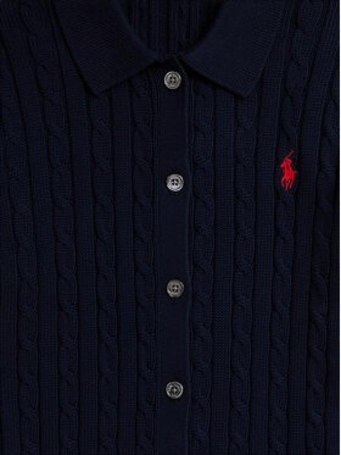 Polo Ralph Lauren Kardigan 211971881501 Granatowy Slim Fit