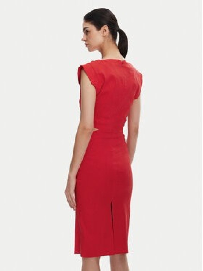 PINKO Sukienka koktajlowa 104955 A0IM Czerwony Regular Fit