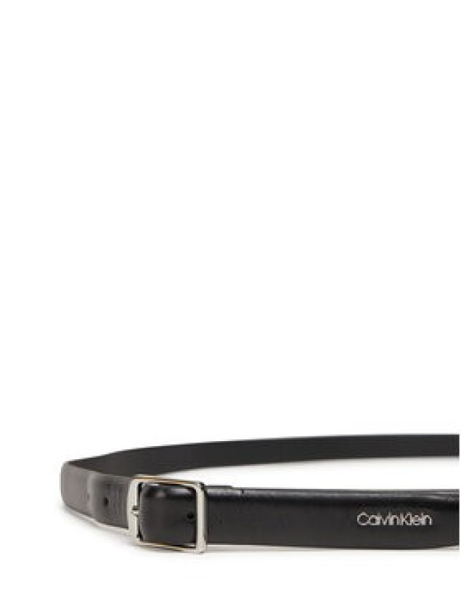 Calvin Klein Pasek Damski Slim Square Buckle Belt 2.0 K60K613235 Czarny