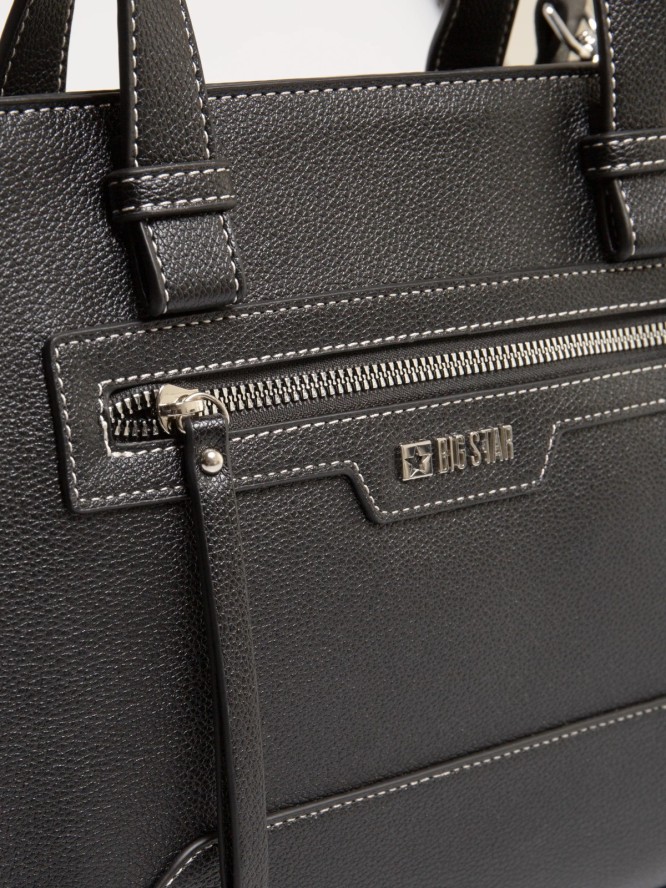 Torebka damska do ręki z dodatkowym paskiem czarna Marana 906