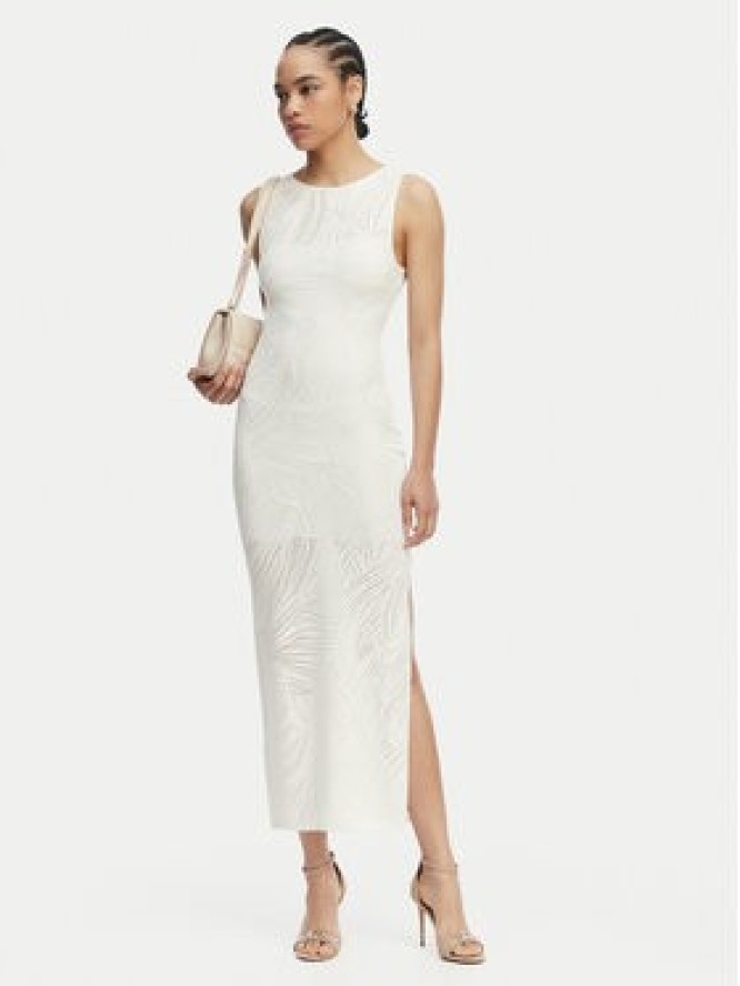 Guess Sukienka codzienna W6GKAX Z0981 Kremowy Slim Fit
