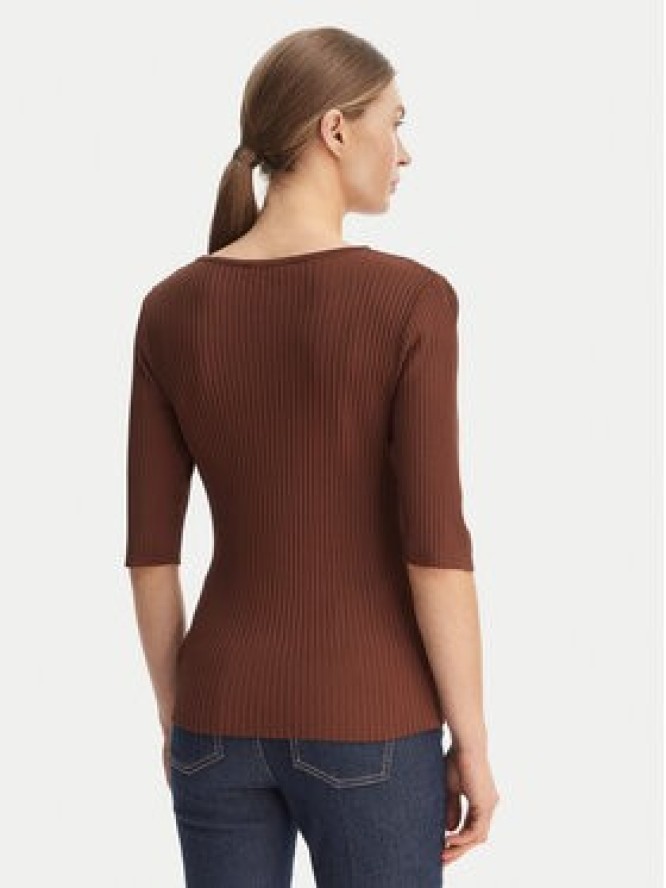 Rinascimento Bluzka CFM0012240003 Brązowy Slim Fit