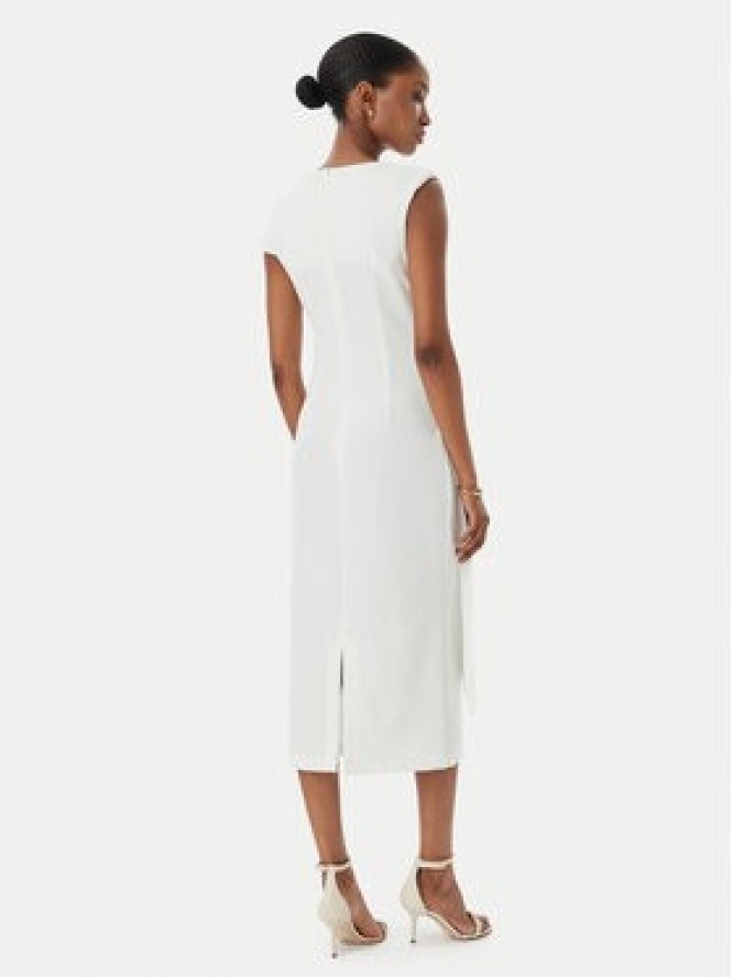 Rinascimento Sukienka koktajlowa CFC0019923002 Biały Regular Fit