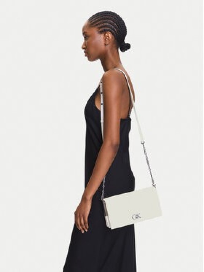Calvin Klein Torebka Re-Lock Mini Conv LV04F3103G Biały