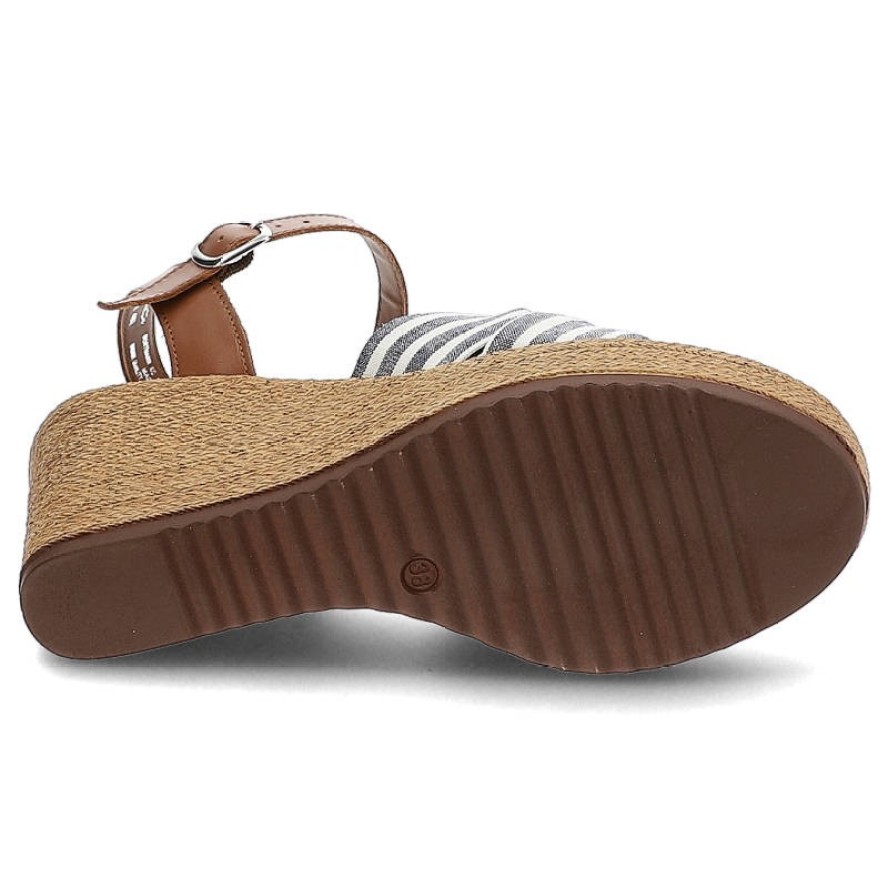 Niebieskie Sandały Damskie Tamaris Buty Na Koturnie