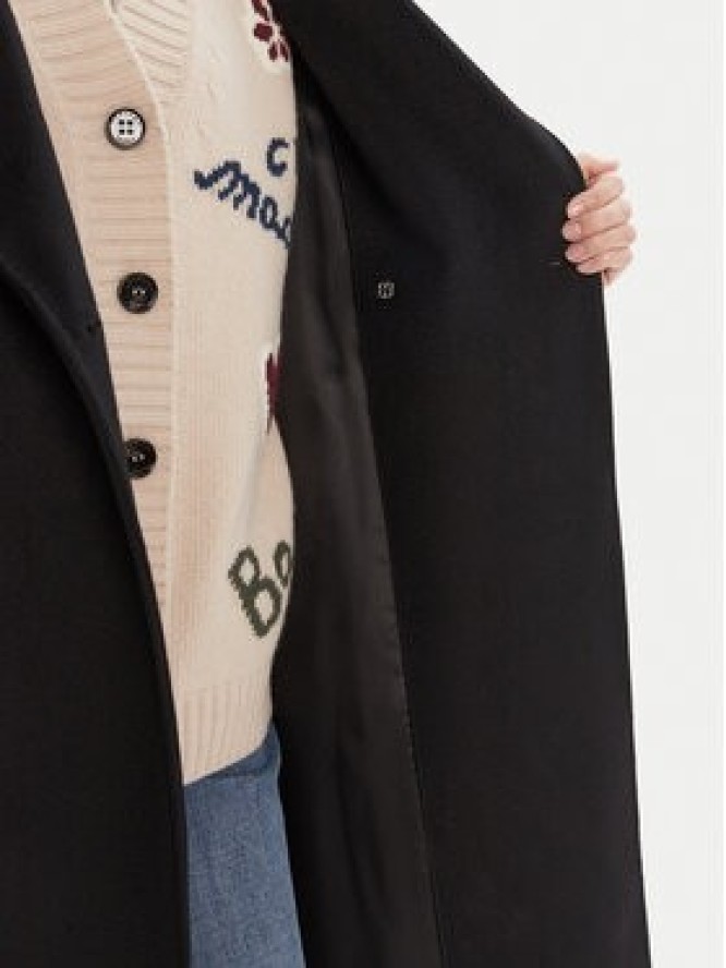 Weekend Max Mara Płaszcz wełniany Resina 2525016031 Czarny Regular Fit