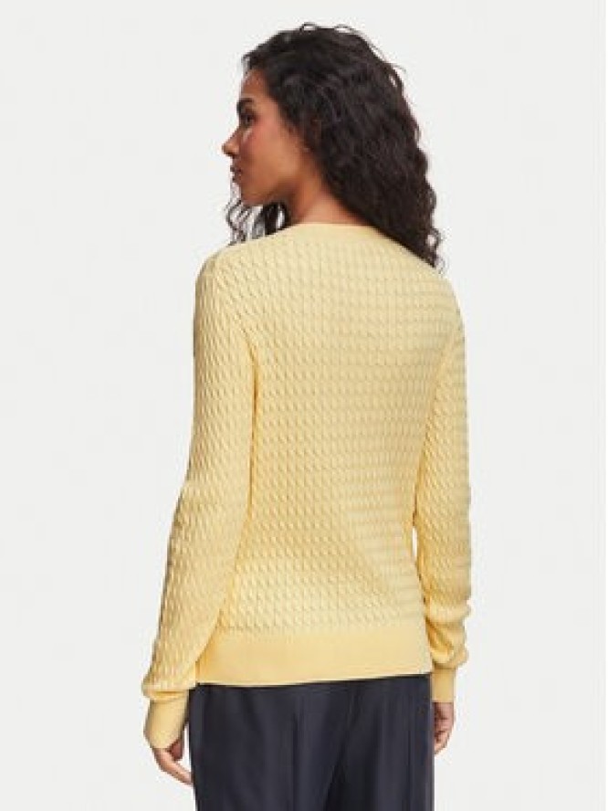 Tommy Hilfiger Sweter WW0WW44993 Żółty jasny Regular Fit