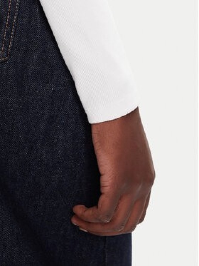 Calvin Klein Jeans Bluzka LV047D218G Biały Slim Fit