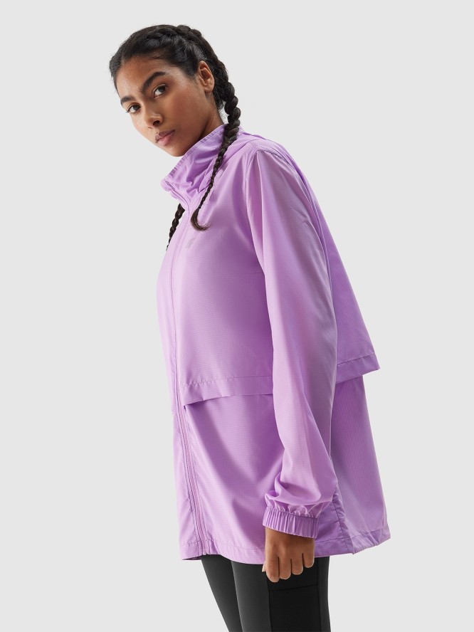 4F Kurtka do biegania szybkoschnąca damska - fioletowa XXL