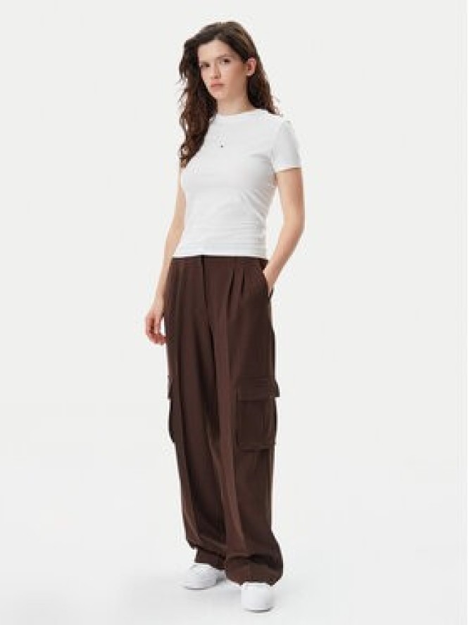 Tommy Jeans T-Shirt Tonal Linear DW0DW20315 Écru Slim Fit