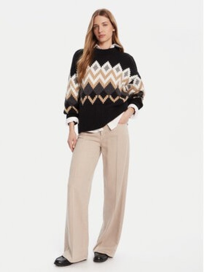 Barbour Sweter Cecelia LKN1676MI11 Czarny Relaxed Fit