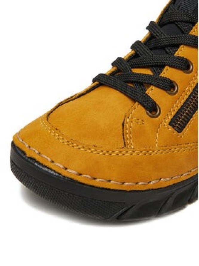 Rieker Sneakersy 55073-68 Żółty