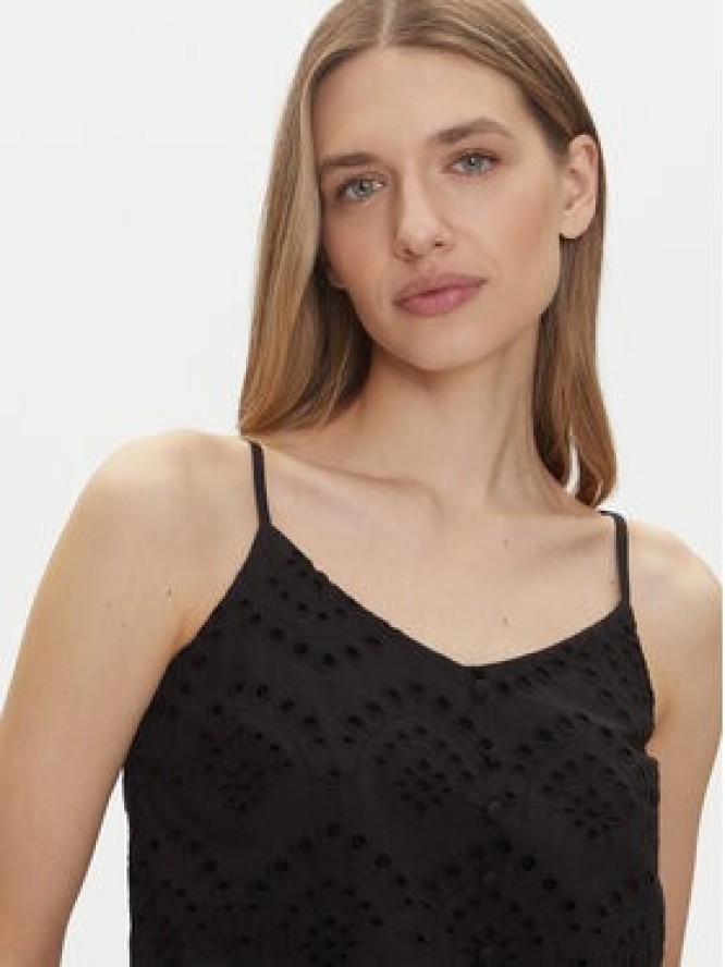 Pieces Top Vilde 17156563 Czarny Regular Fit