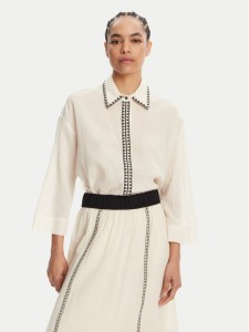 Devotion TWINS Koszula Gaia 025.001G Écru Regular Fit