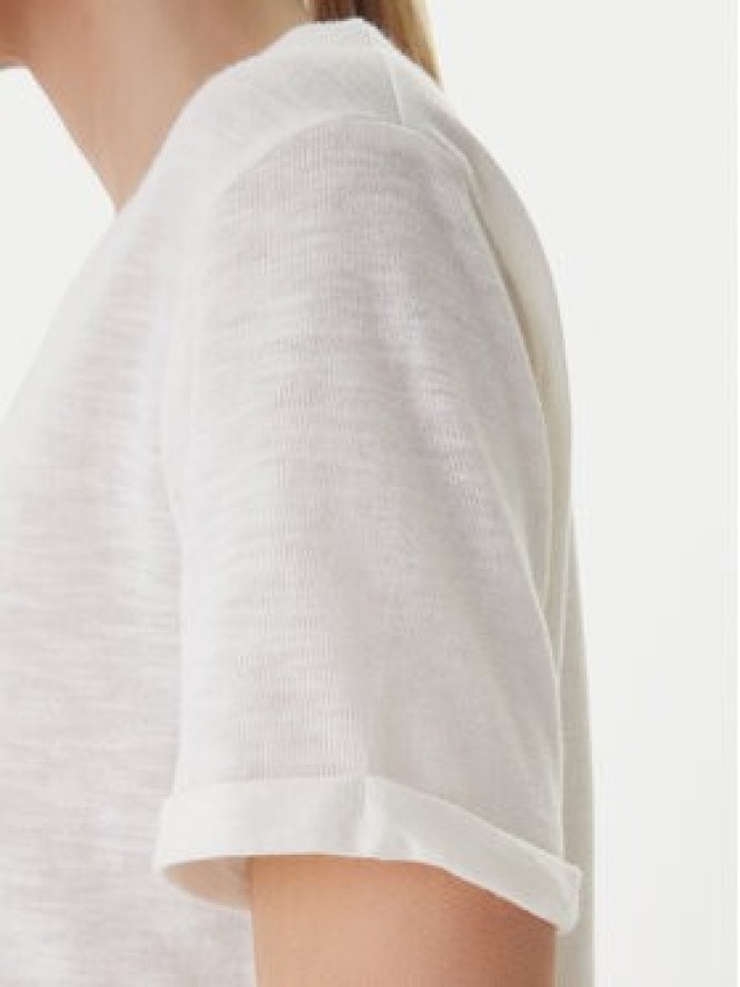 Roxy T-Shirt Oceanwave ERJZT06096 Biały Loose Fit