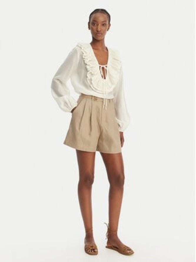 Eleh Bermudy SS260320 Beżowy Relaxed Fit