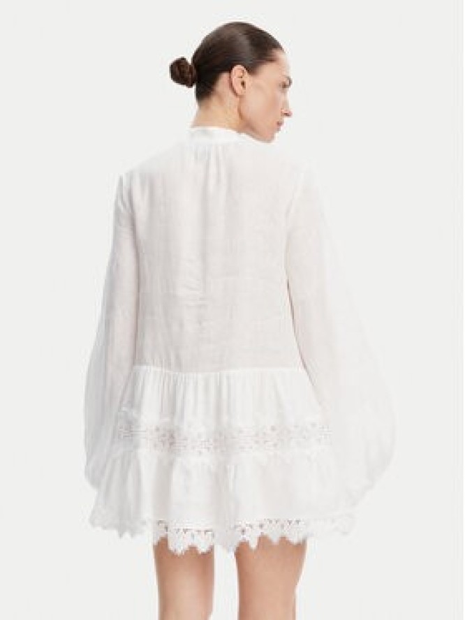 Bardot Sukienka letnia Antonia Lace Trim 59849DB Biały Relaxed Fit