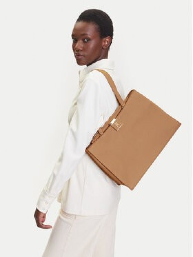 Tommy Hilfiger Torebka Th Her Tote AW0AW17191 Brązowy