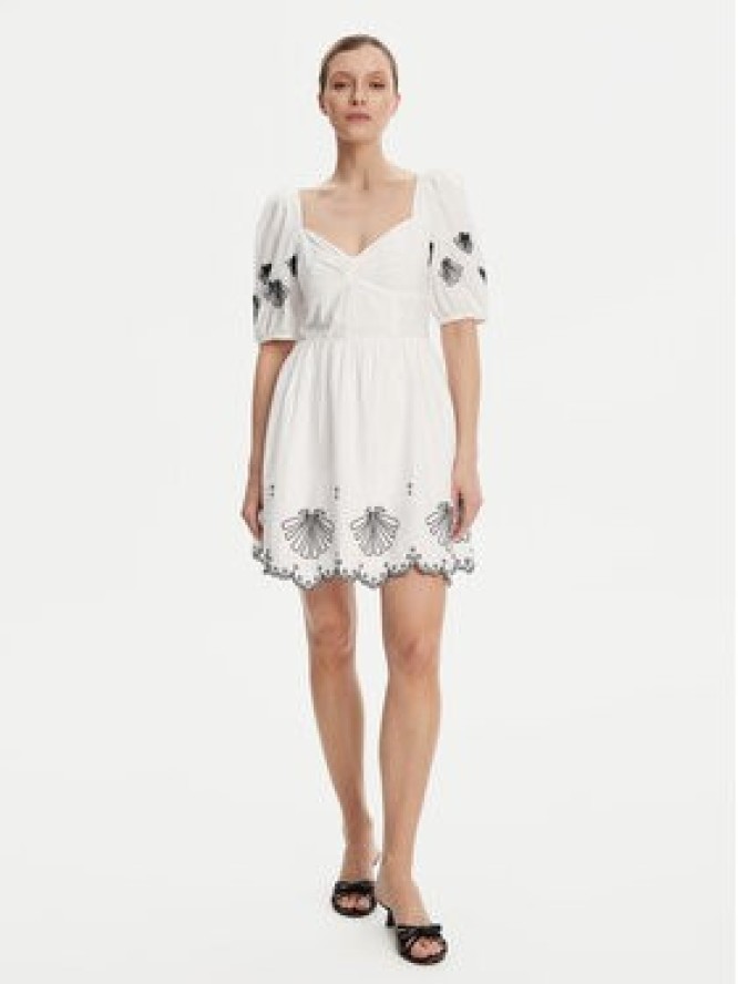 French Connection Sukienka letnia 71YOT Biały Regular Fit