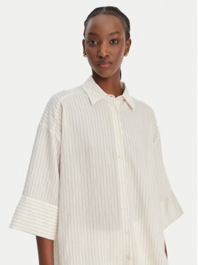 Eleh Koszula SS260297 Biały Relaxed Fit