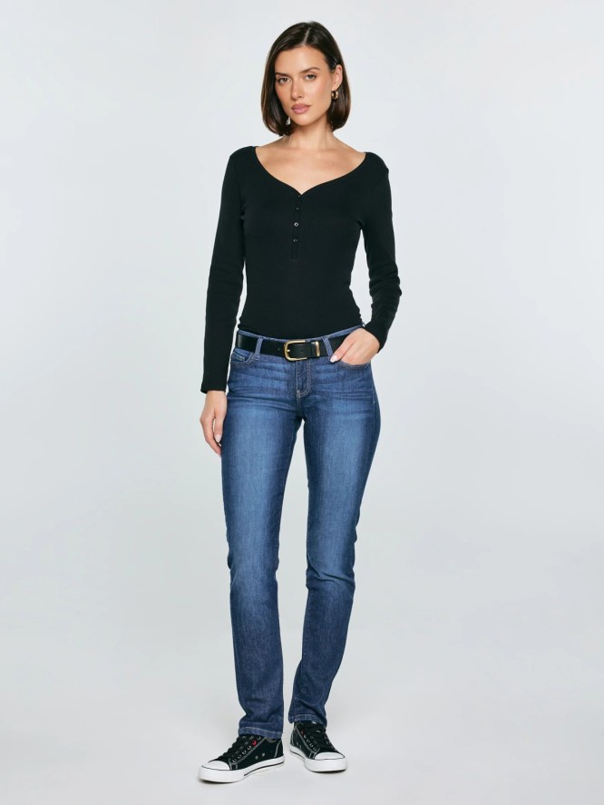 Jeansy damskie slim niebieskie Kitty 447