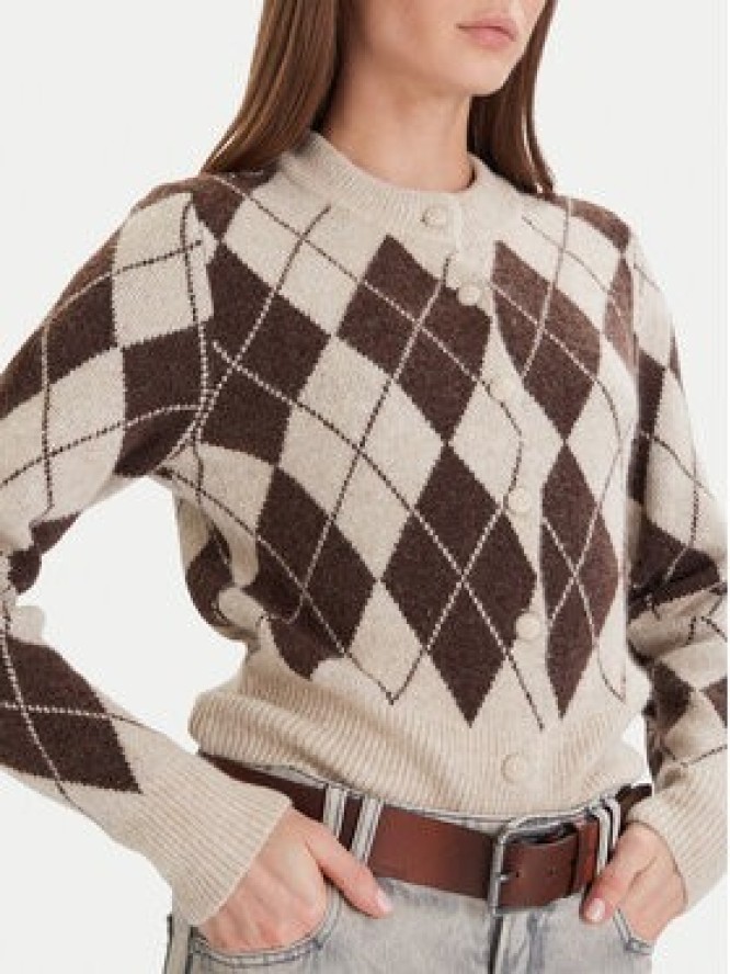 Vero Moda Kardigan Halo 10342792 Brązowy Regular Fit