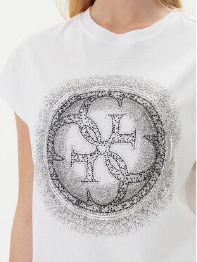 Guess T-Shirt W5YI14 I3Z14 Biały Regular Fit