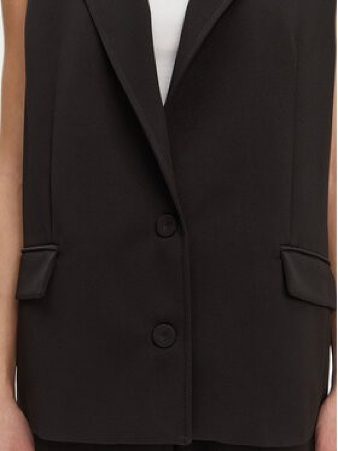 Patrizia Pepe Kamizelka 8S0512/A375-K103 Czarny Regular Fit
