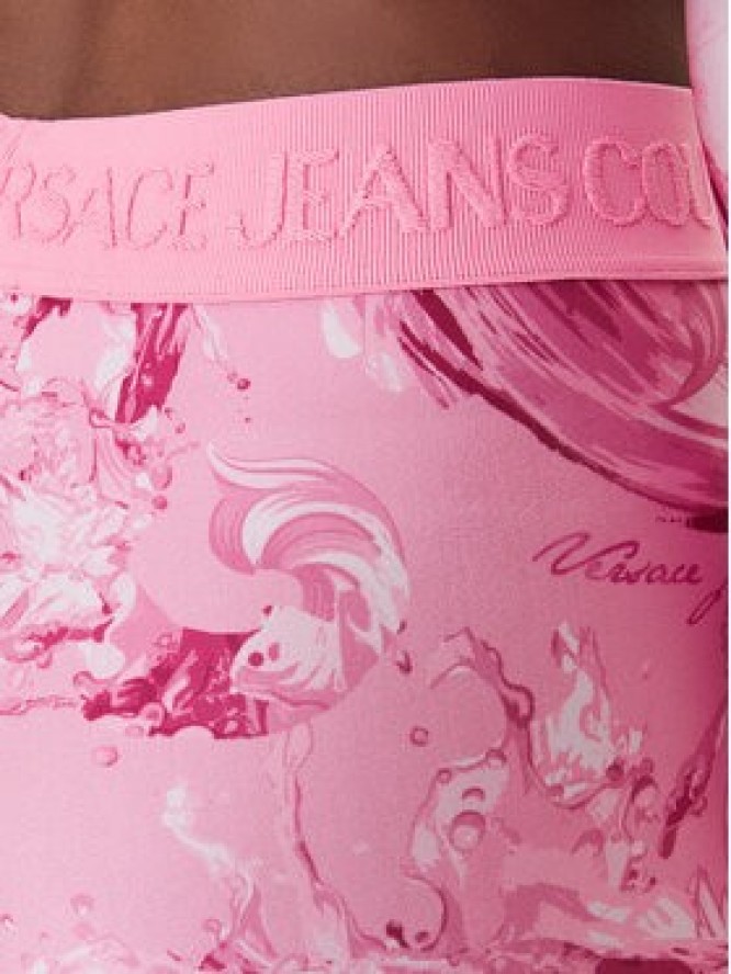 Versace Jeans Couture Legginsy 80HAC101 JS532 Fioletowy Slim Fit