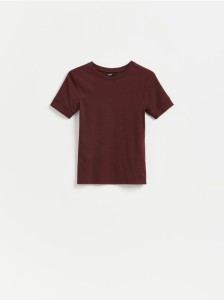 T-shirt z modalem - bordowy