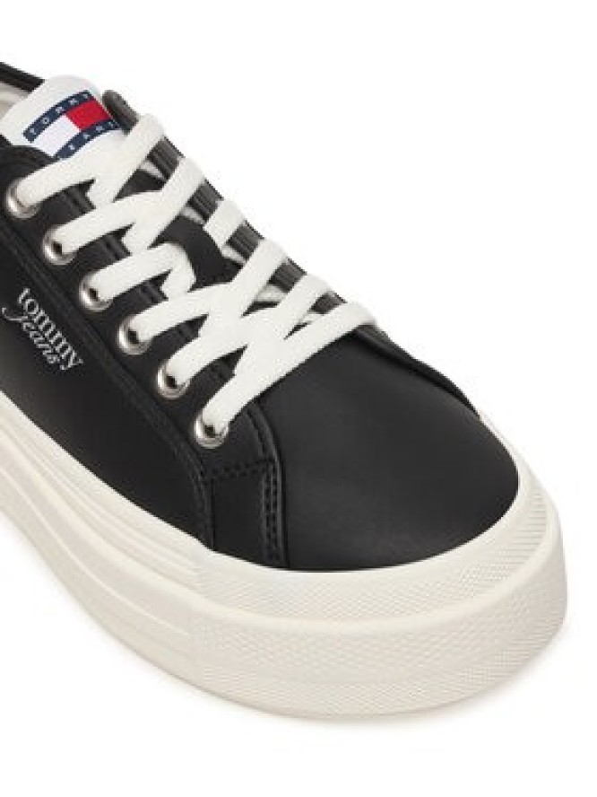 Tommy Jeans Sneakersy Tjw Flatform Sneaker Ltr EN0EN02964 Czarny