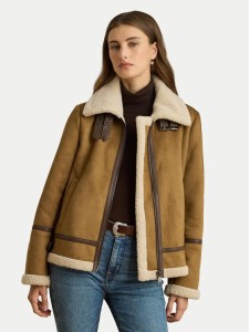 LAUREN RALPH LAUREN Kurtka z imitacji skóry 297P04122002 Brązowy Regular Fit