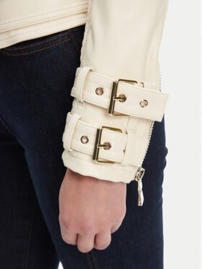 Guess Kurtka z imitacji skóry W4YL33 K8S30 Écru Regular Fit