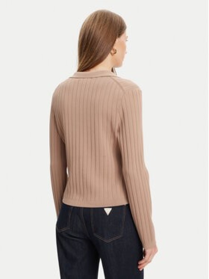 Guess Kardigan W5YR11 Z0130 Beżowy Regular Fit