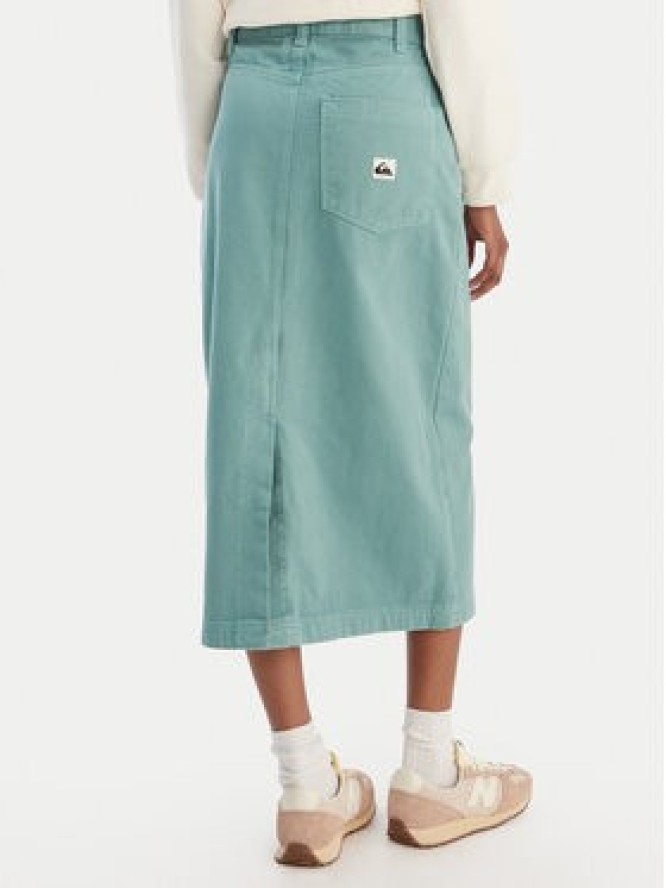 Quiksilver Spódnica jeansowa Mason EQWWK03027 Turkusowy Regular Fit