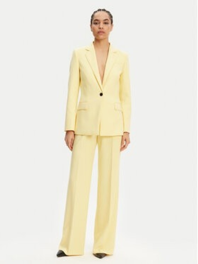 HUGO Spodnie materiałowe Himia 50513960 Żółty Regular Fit